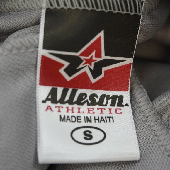 Alleson Athletic Baseball Pant Small Adult Grey Elastic Waist w/ Drawstring NWOT - Picture 8 of 8